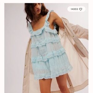 NWT Free people tiered and true romper size M